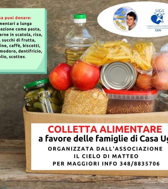L'associazione 'Il cielo di Matteo' lancia una colletta alimentare a favore di Casa Ugi