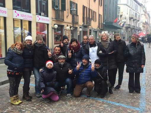 I commercianti di via Cavour lo scorso anno