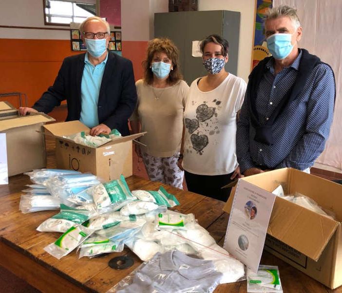 L'associazione &quot;Il Cielo di Matteo&quot; dona mille mascherine all'I.C. di Moncalvo