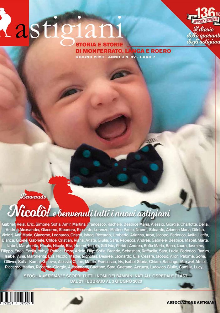 Numero speciale di &quot;Astigiani&quot; sulla pandemia, doppia copertina, 130 testimonianze
