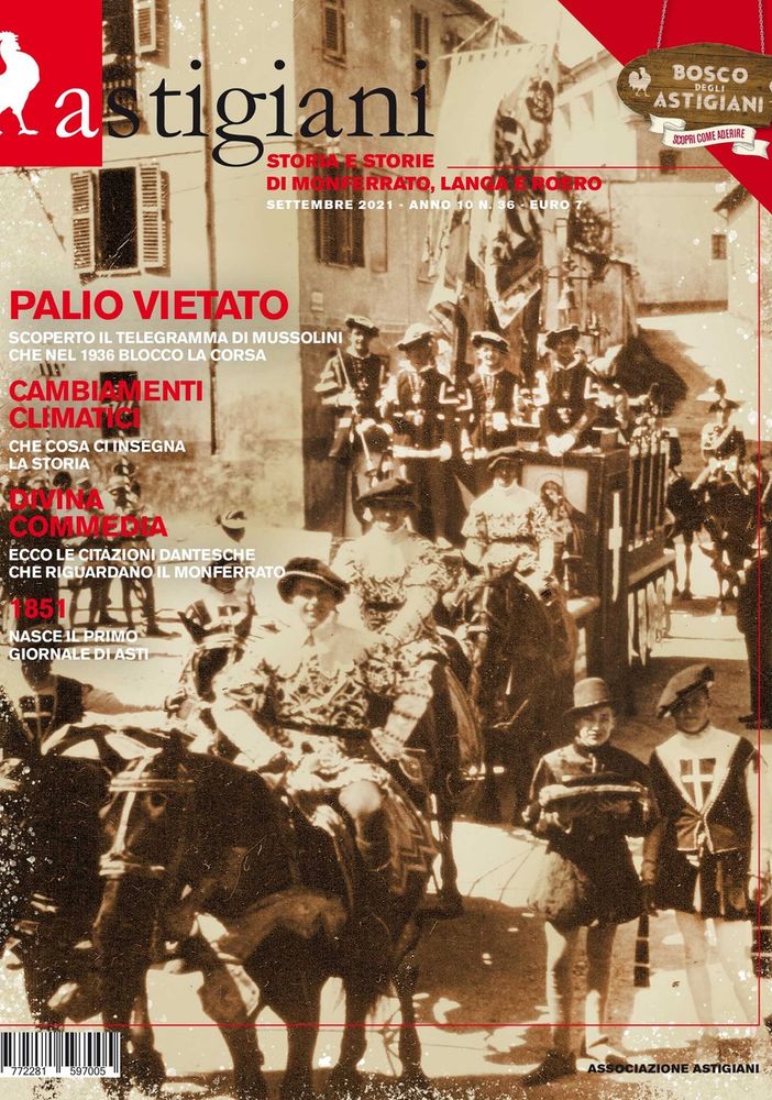 Sabato 25 settembre si presenterà il 36esimo numero della rivista &quot;Astigiani&quot;