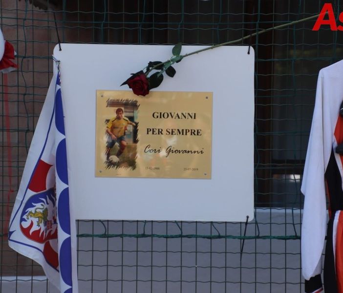 La targa in Torretta per Giovanni Cori