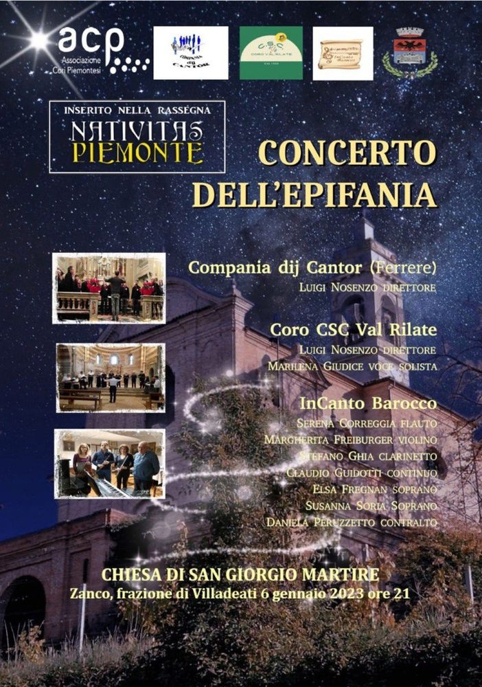 Epifania con Nativitas Piemonte e l'Associazione Cori Piemontesi