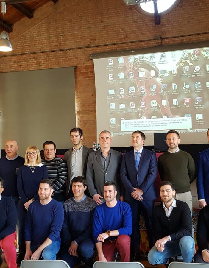 Corsisti durante la formazione realizzata a Nizza Monferrato nel mese di febbraio 2020