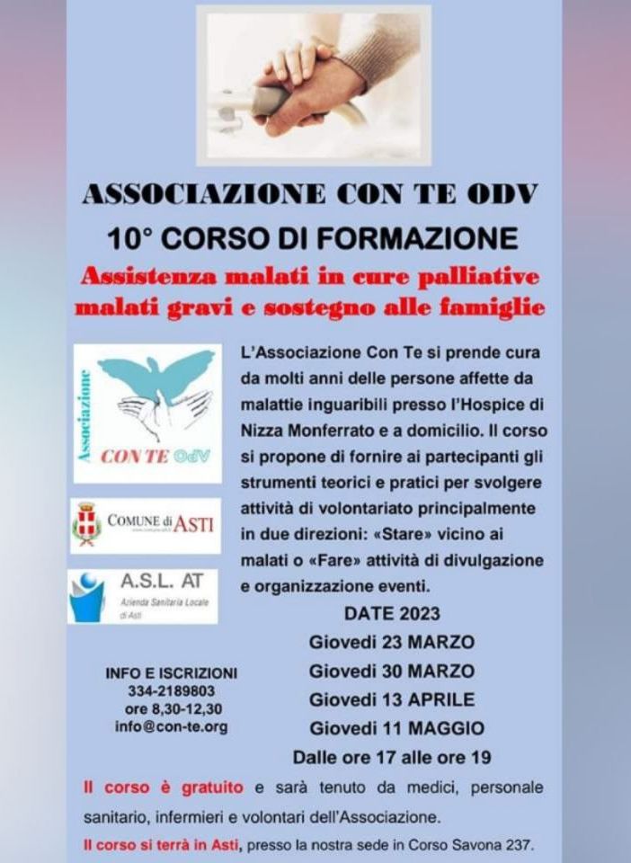 Parte il decimo corso di formazione per volontari della Con Te OdV