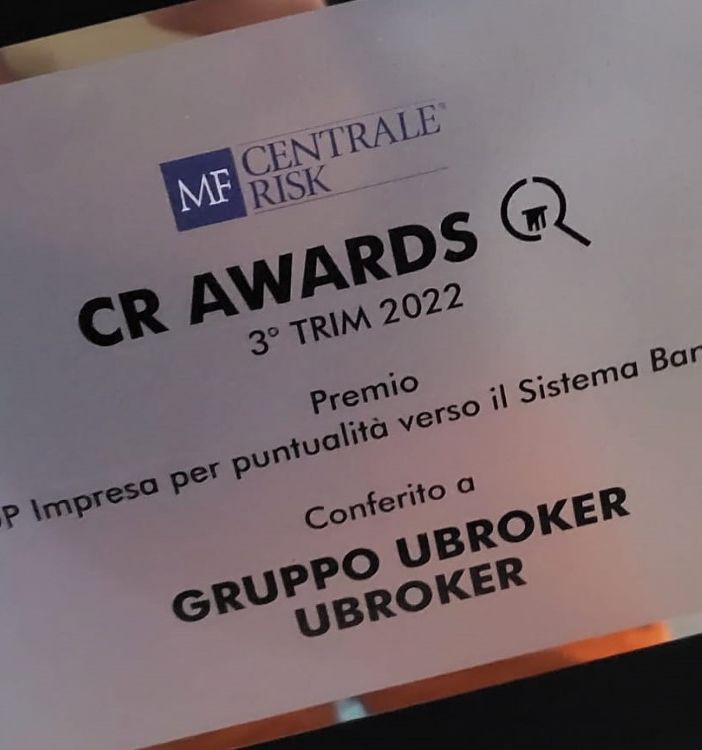 uBroker tra le 100 aziende nazionali premiate per affidabilità bancaria e creditizia