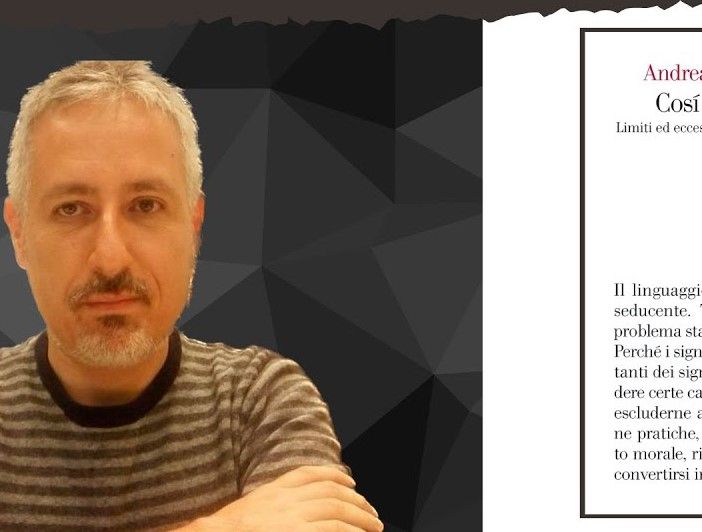 Andrea De Benedetti con il suo libro &quot;Così non schwa&quot;