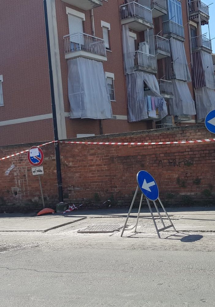 Lavori in corso zona San Pietro