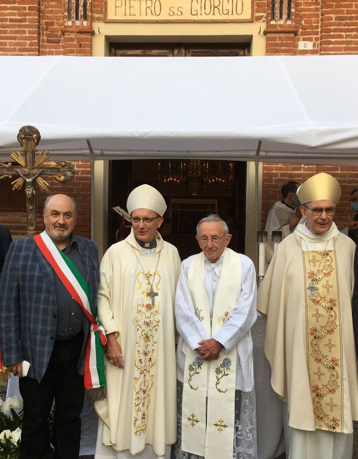A Montechiaro messa solenne e festa per i 70 anni (più uno) di ordinazione di don Luigi Boeri
