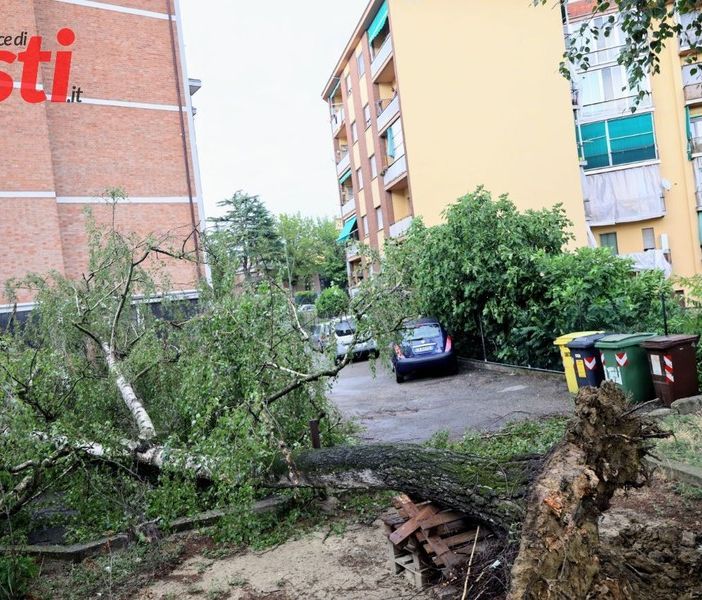 Il downburst che colpì Asti il 5 luglio