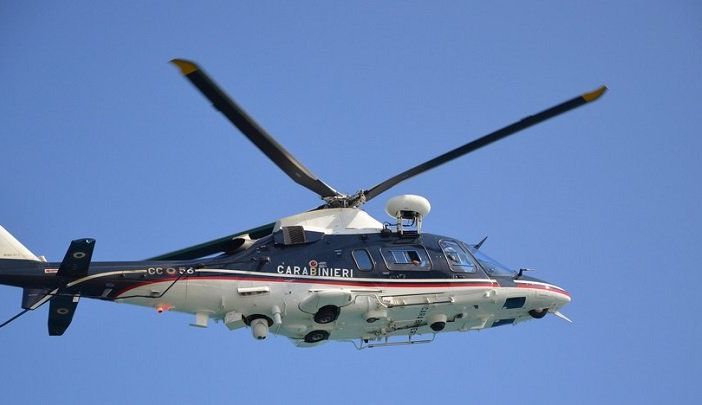 Ancora in volo sulla città elicottero dei carabinieri, ma si tratterebbe di normali controlli