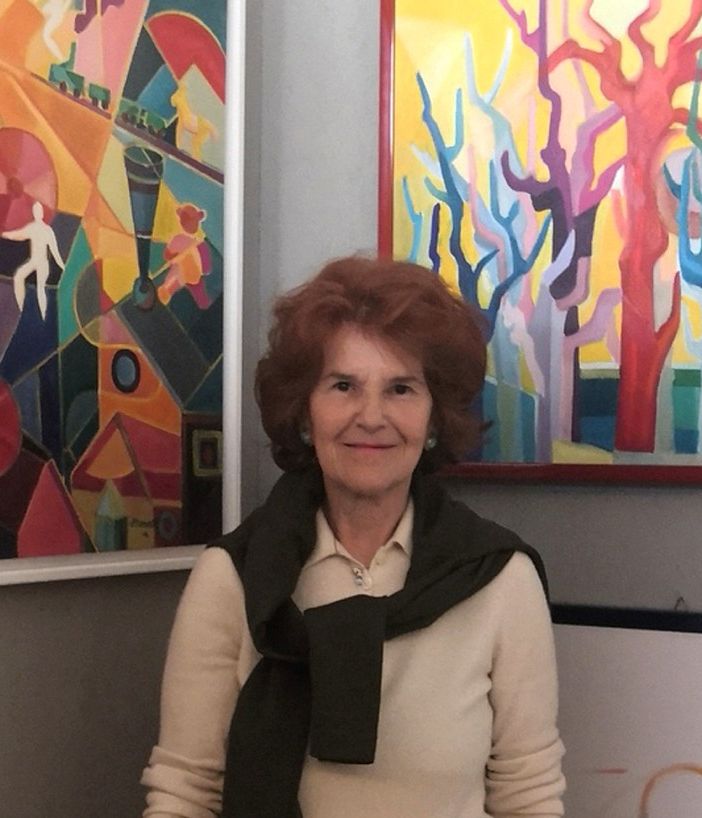 Enrica Maravalle e i suoi quadri