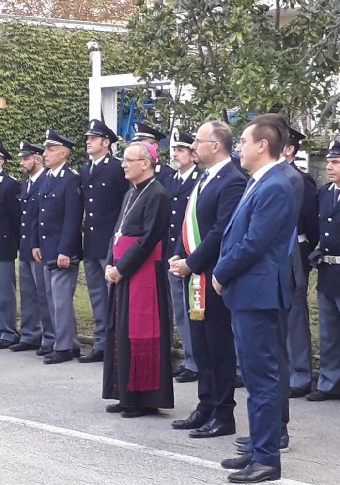 Monsignor Prastaro con il sindaco Rasero, il presidnete della Provincia Lanfranco, il vice presidente della Camera Ettore Rosato