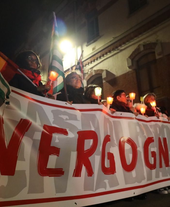 La fiaccolata per il Maina