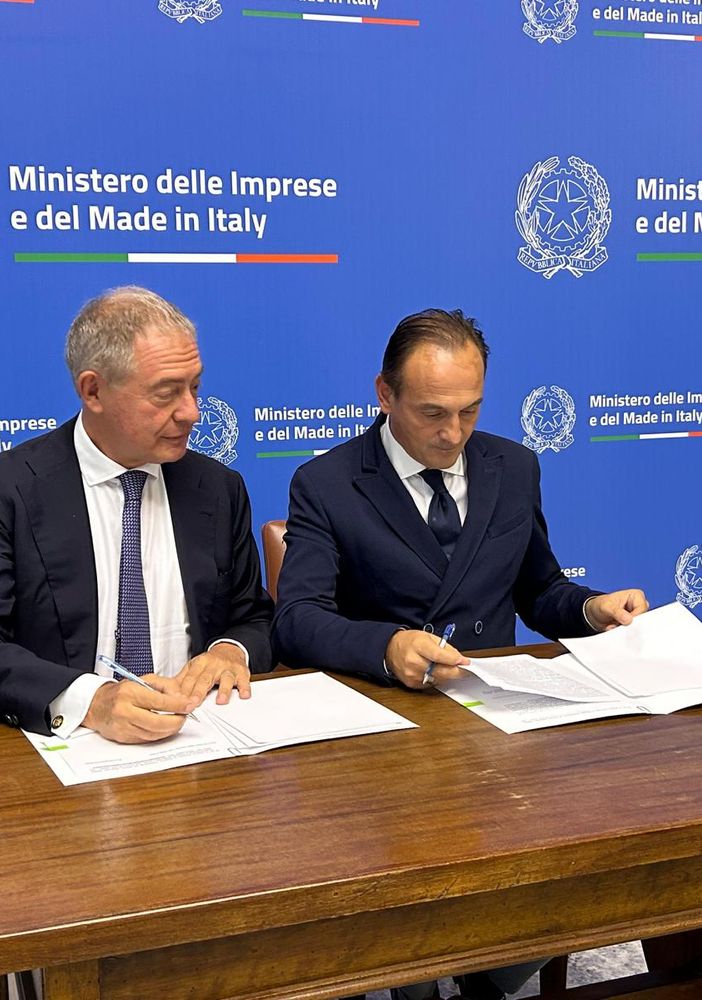 Il ministro Urso e il presidente Cirio