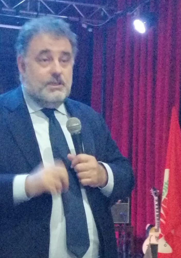 Il capogruppo alla Camera di Leu al Diavolo Rosso di Asti