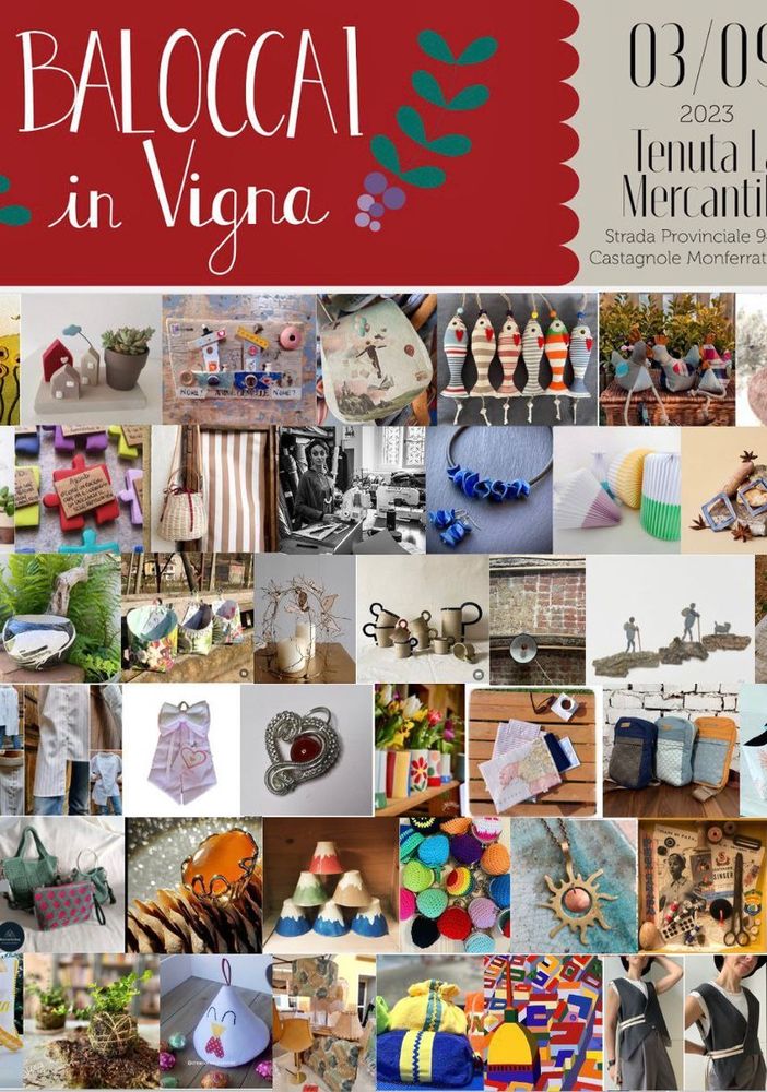 A Castagnole Monferrato ritorna &quot;Baloccai in vigna&quot;, la mostra-mercato dedicata all'artigianato di qualità
