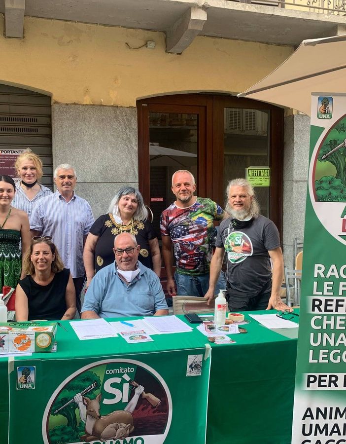Raccolta firme a Castelnuovo Don Bosco per richiedere il referendum per abolire la caccia