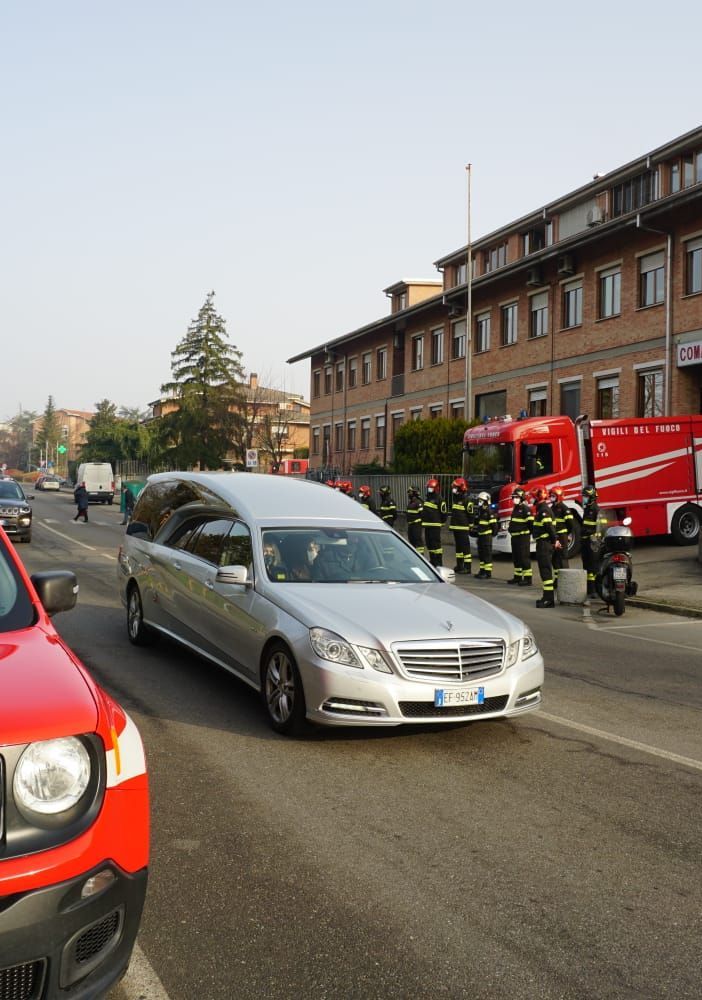 Picchetto d'onore al Comando dei Vigili del Fuoco per Giuseppe Bonello0