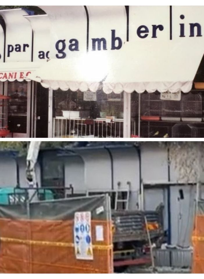 In demolizione lo storico chiosco 'Gamberini' ai giardini pubblici di Asti. Da tempo i cittadini chiedevano la riqualificazione [VIDEO]
