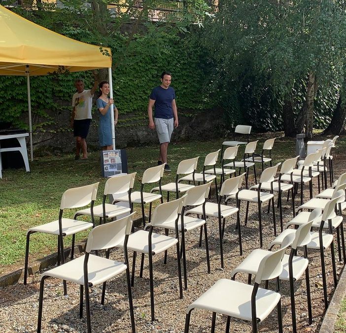 Il giardino della biblioteca