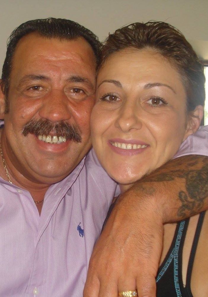 Gino DI Foggia con la moglie (Foto Facebook)