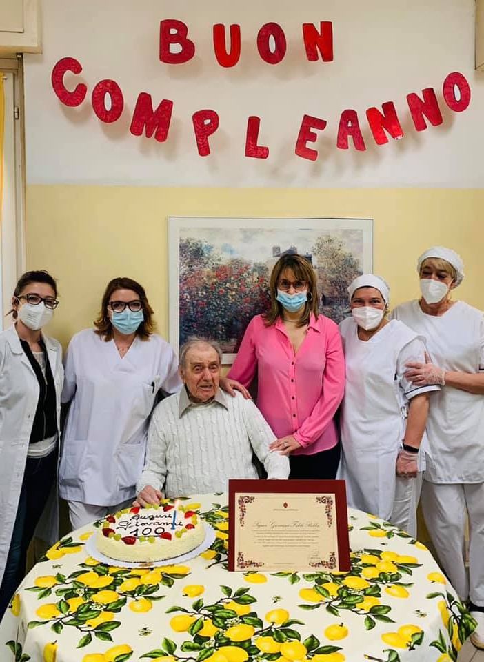 Giovanni Fedele Robba di Nizza ha compiuto 100 anni