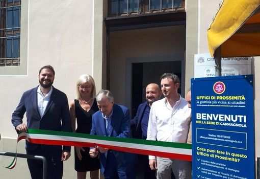 Inaugurato a Carmagnola il nuovo ufficio di prossimità del tribunale di Asti