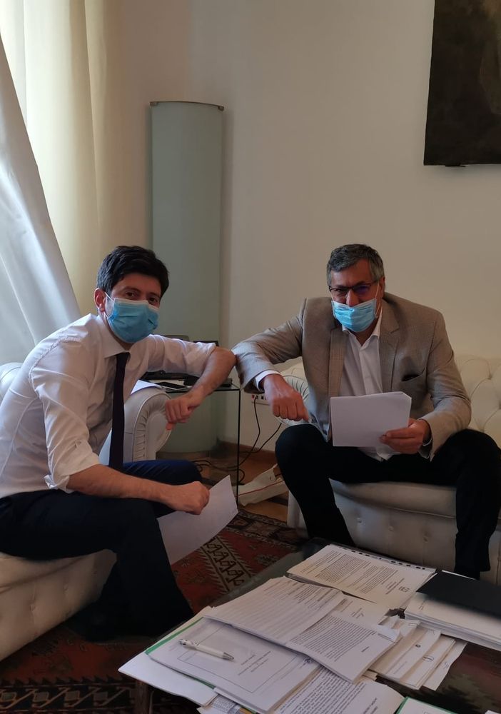 Icardi incontra il ministro Speranza: &quot;C'è l'impegno per sbloccare il bonus per il personale sanitario&quot;