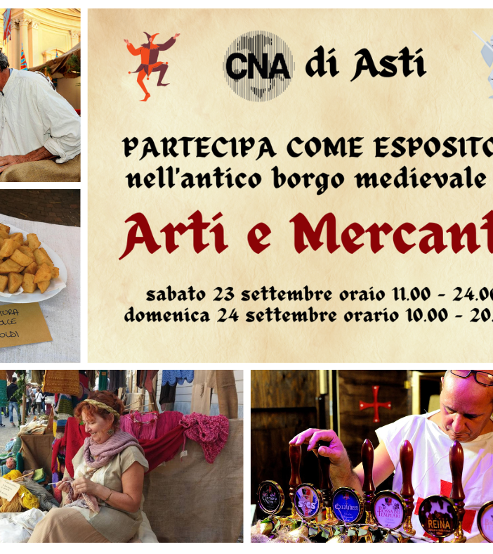 Sabato 23 e domenica 24 settembre torna &quot;Arti e Mercanti&quot;: adesioni aperte fino al 31 luglio
