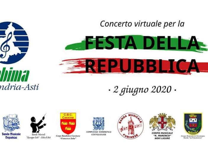 Anche tre bande musicali astigiane parteciperanno ad un concerto ‘virtuale’ per la Festa della Repubblica