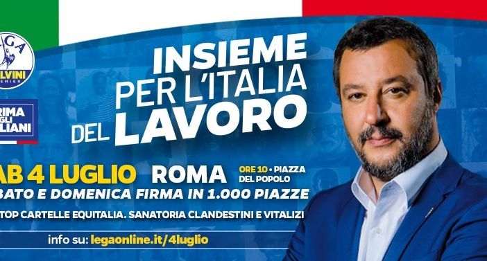 Nel fine settimana anche la Lega astigiana scenderà in piazza per il lavoro