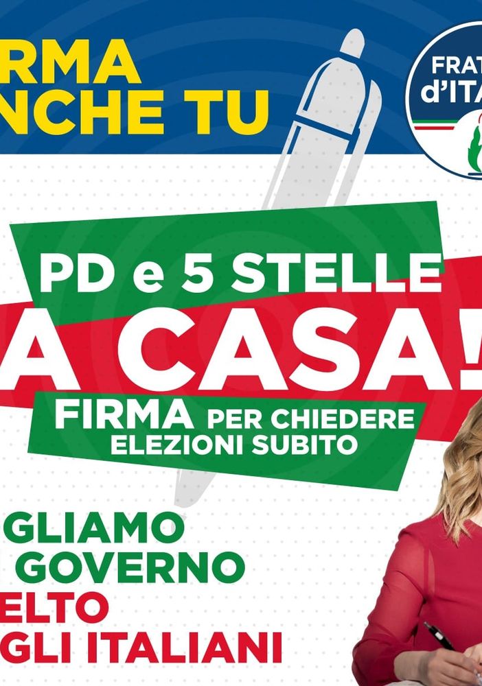 Domani anche Fratelli d'Italia Asti scenderà in piazza contro il governo Conte