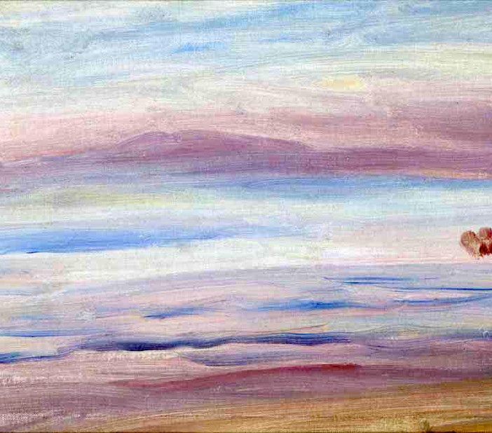 &quot;Tramonto, veduta di Guernsey&quot; di Pierre-Auguste Renoir