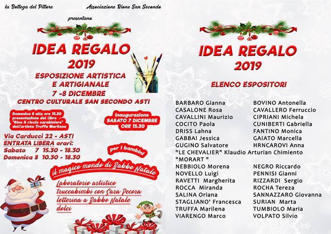 Arte, artigianato e divertimento vi aspettano al Centro culturale San Secondo