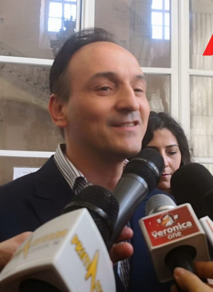 Un immagine d'archivio del presidente Cirio