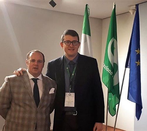 Durando (a destra) ritratto con Gabriele Carenini, presidente regionale Cia