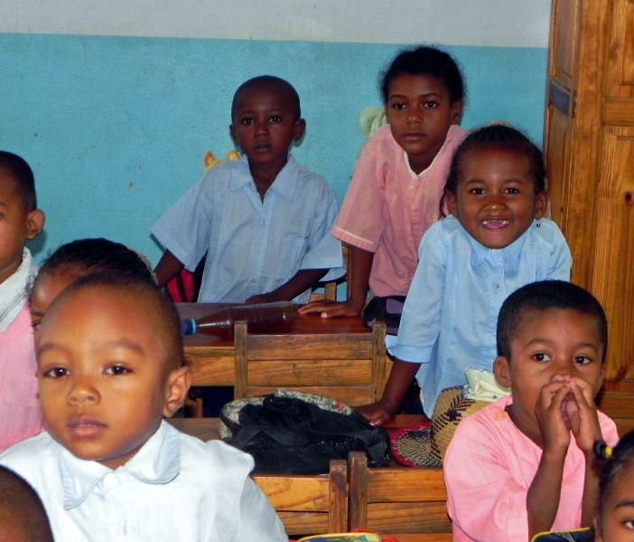 Bimbi della scuola di Andranovolo in Madagascar