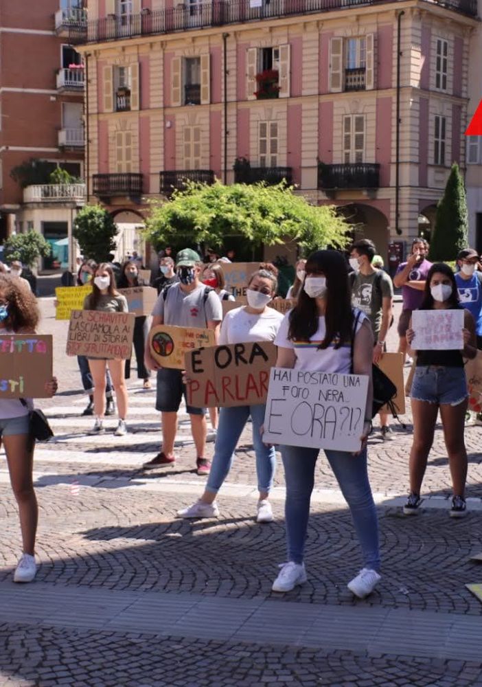 Black Lives Matter: anche ad Asti in svolgimento una manifestazione di piazza contro ogni forma di razzismo [FOTOGALLERY]