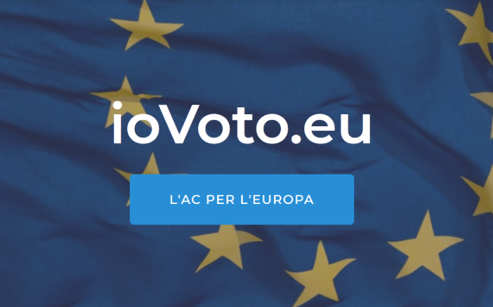 La home page del sito Io Voto