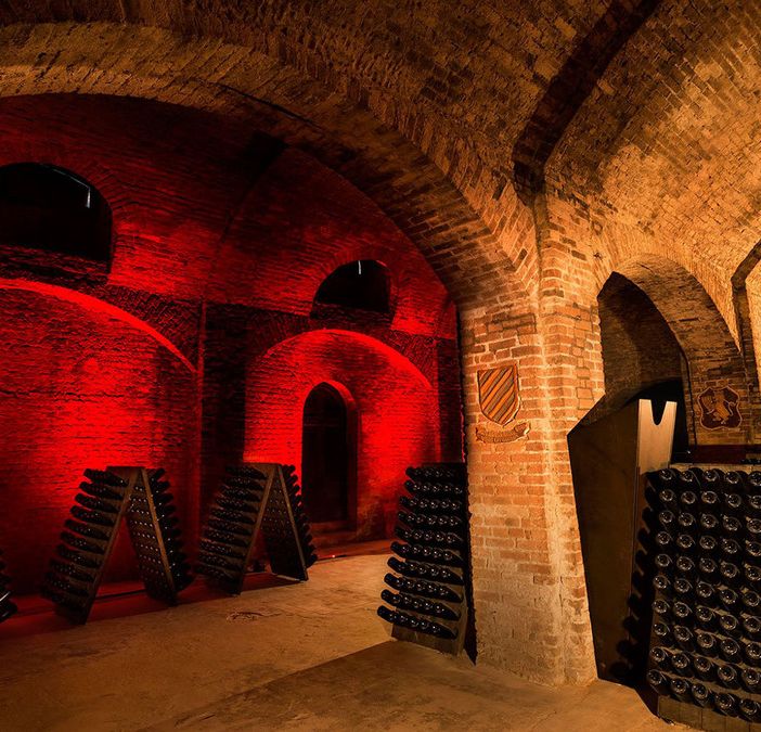 Uno scorcio delle storiche Cantine Bosca (foto tratta dal sito aziendale)