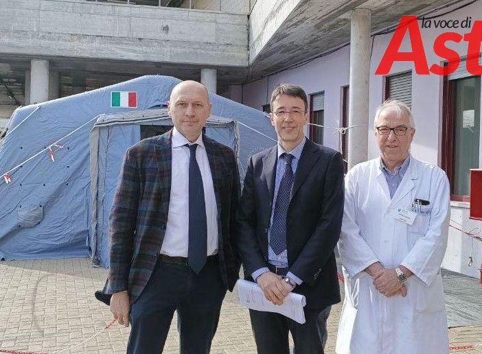 Il dottor De Rosa, il commissario straordinario dott. Messori Ioli e il dott. Ghiselli