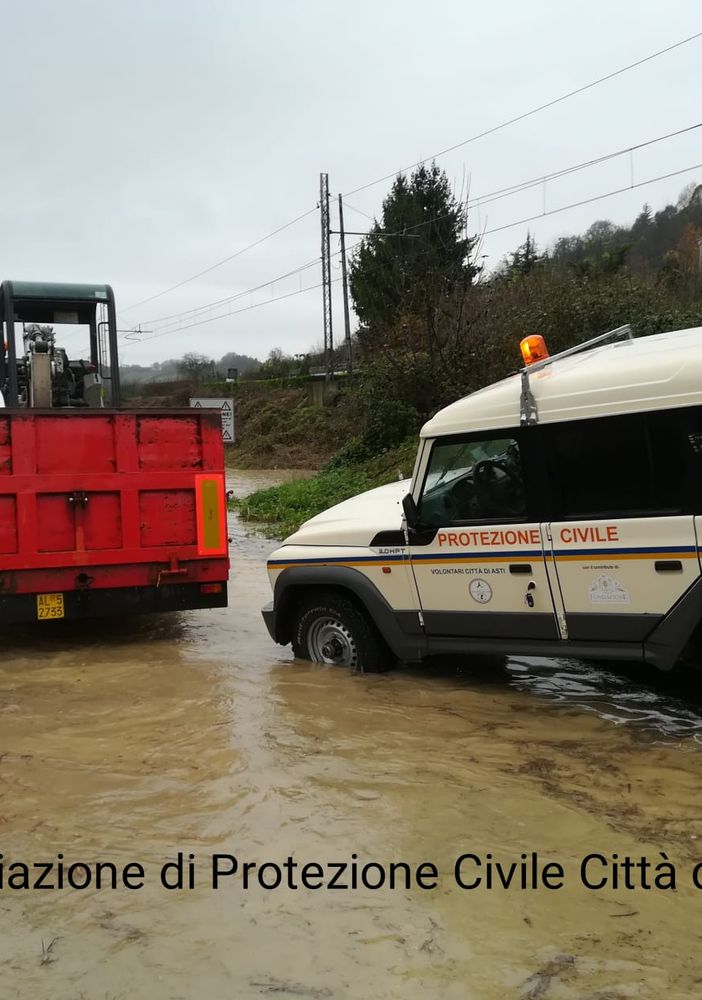 Emergenza maltempo, in azione anche i volontari dell’associazione di Protezione Civile Città di Asti