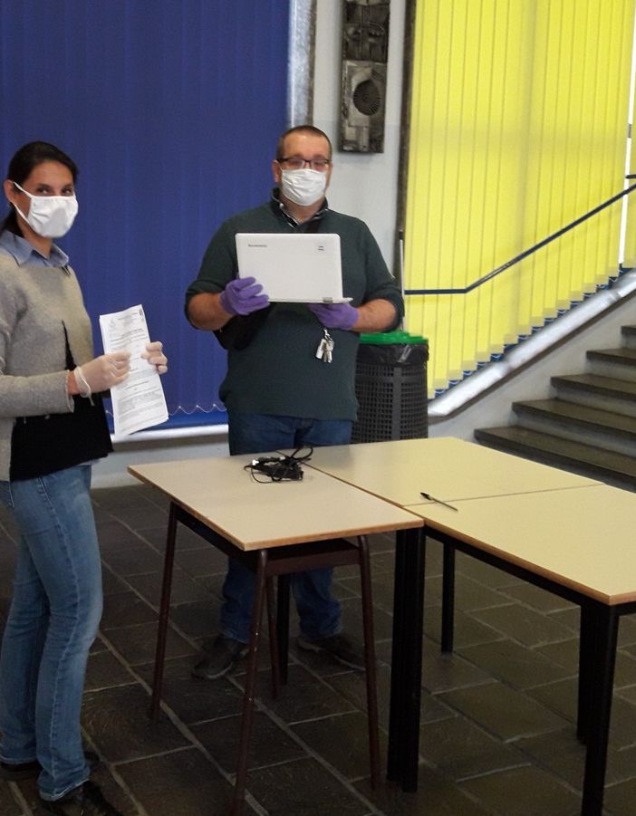 Didattica a distanza: al via la consegna dei notebook agli studenti del Giobert che ne erano privi