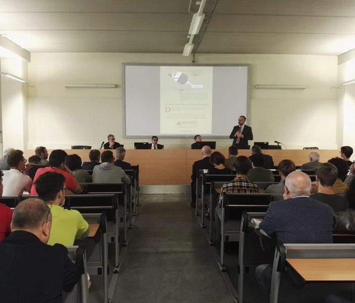 L'aula magna dell'ateneo in una foto d'archivio