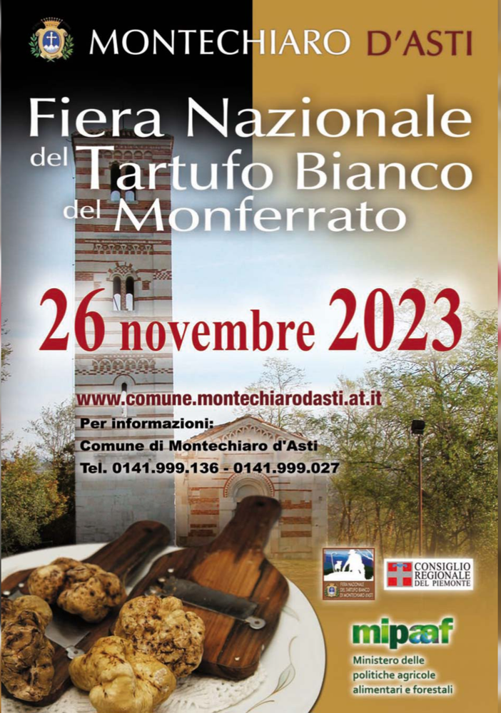 A Montechiaro d’Asti è tempo di Fiera Nazionale del Tartufo Bianco del Monferrato