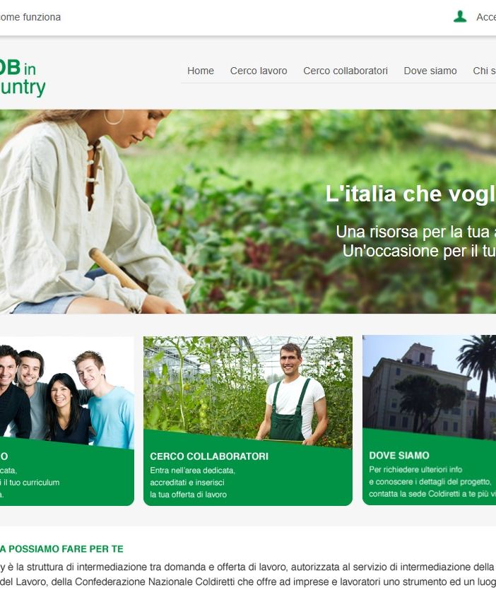 Coldiretti offre un nuovo supporto per chi cerca o offre lavoro in agricoltura