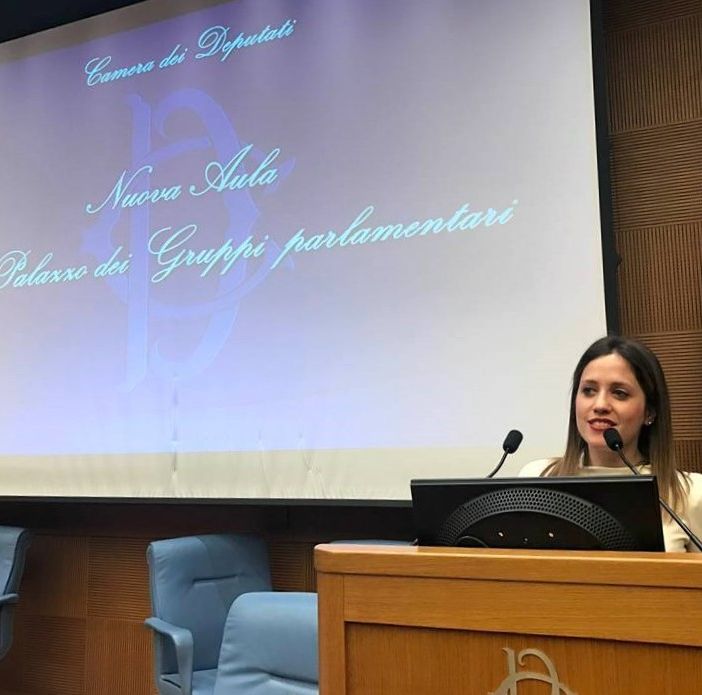 La consigliera leghista, vice presidente del Consiglo comunale di Asti, ritratta nell'ambito di un  suo intervento alla Camera dei Deputati