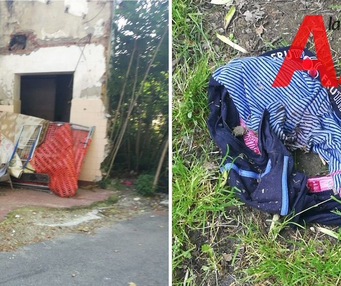 Il declino della ex Colli di Felizzano, tra rifiuti, materassi e mutande abbandonate