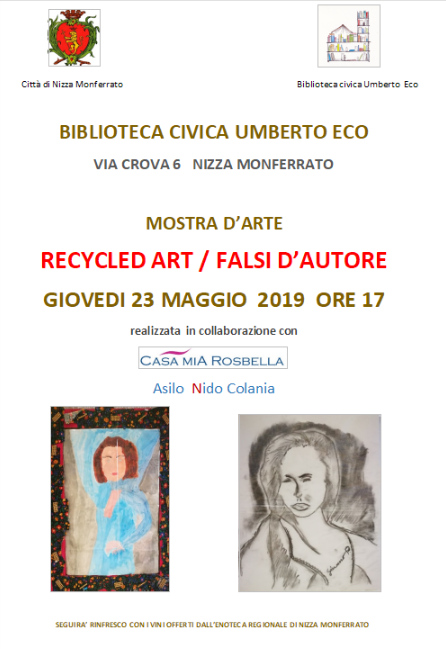 In mostra alla Biblioteca di Nizza Monferrato i “Falsi d’autore” creati dagli ospiti della casa di riposo Rosbella